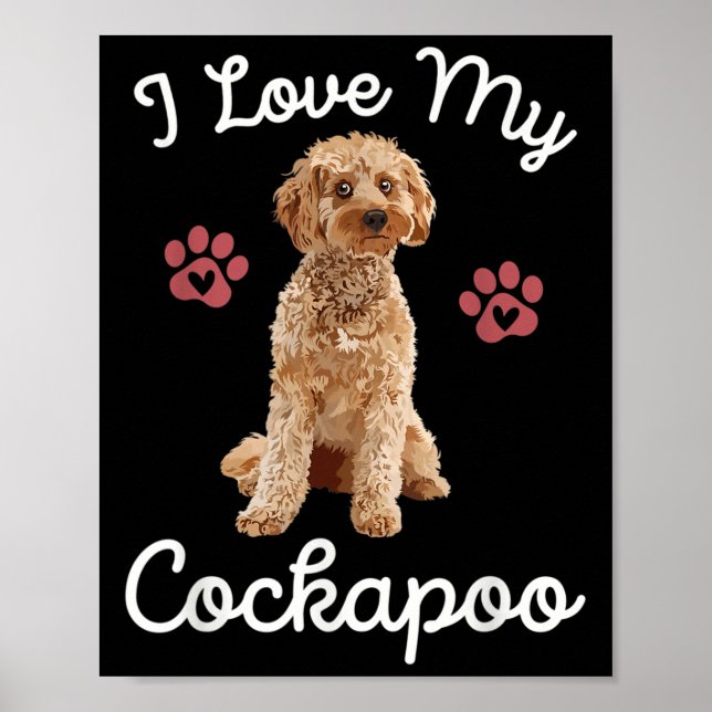 I Liebe My Apoo Dog Mama Funny Quote Hausbesitzer  Poster (Vorne)