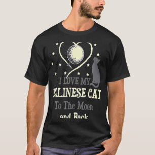 I Liebe My Balinese Cat O Moon Cat Kitten T-Shirt