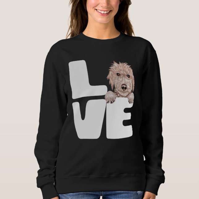 I Liebe My Bedlington Terrier Dog Sweatshirt (Vorderseite)