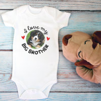 "I Liebe My Big Brother" mit Custom Dog Foto