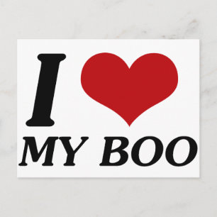 I Liebe My Boo (Herz) Postkarte