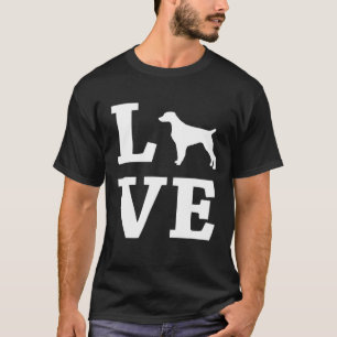I Liebe My Brittany Spaniel Funny Dog Owner Gif T-Shirt