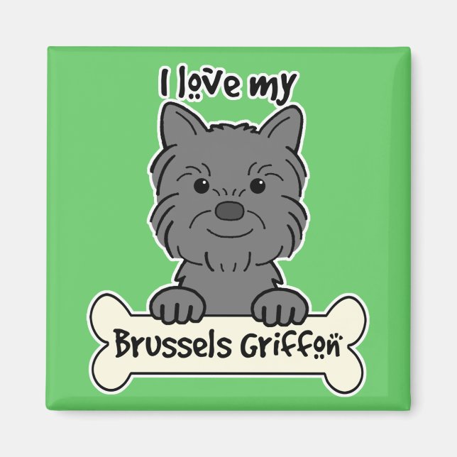 I Liebe My Brussels Griffon Magnet (Vorne)