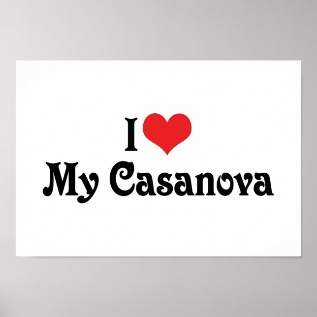 I Liebe My Casanova Poster (Vorne)