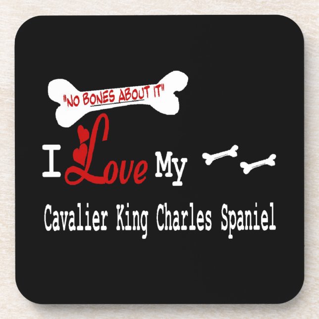 I Liebe My Cavalier King Charles Spaniel Getränkeuntersetzer (Vorderseite)