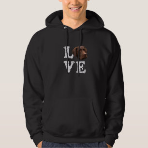I Liebe My Chocolate Labrador Labrador Retriever D Hoodie