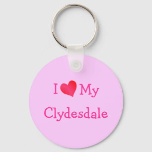 I Liebe My Clydesdale Schlüsselanhänger