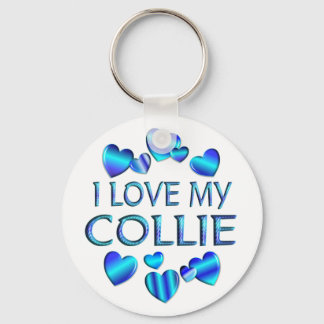I Liebe My Collie Schlüsselanhänger