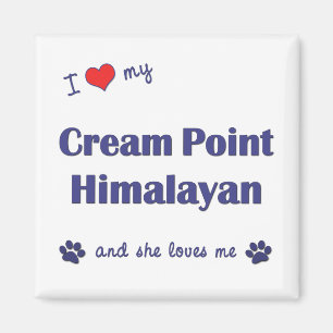 I Liebe My Cream Point Himalayan (Weibliche Katze) Magnet