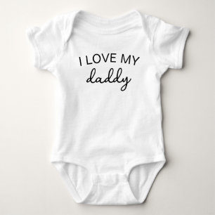 I Liebe My Daddy Bodysuit Pregnancy Ankündigung bo Baby Strampler