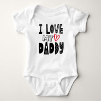 I Liebe My Daddy Heart Typografie