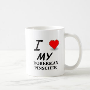 I Liebe My Doberman Pinscher Kaffeetasse
