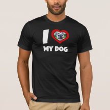 'I Liebe My Dog' Custom Foto Valentinstag