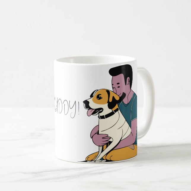 I Liebe My Dog - Männliche Ausgabe 2 Kaffeetasse (VorderseiteRechts)