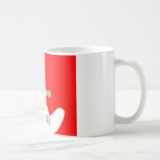 "I Liebe My Ehefrau" Art Print Tasse (Rechts)
