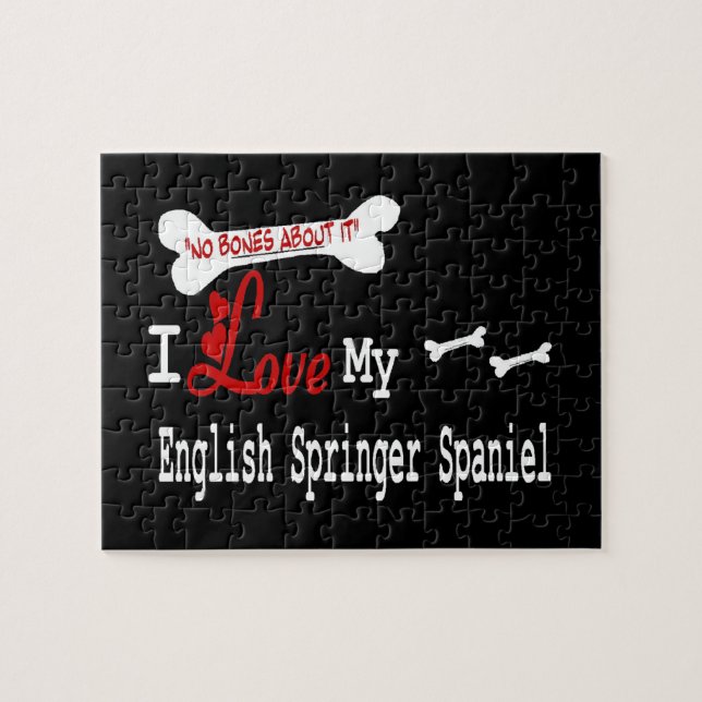 I Liebe My English Springer Spanisch Puzzle (Horizontal)