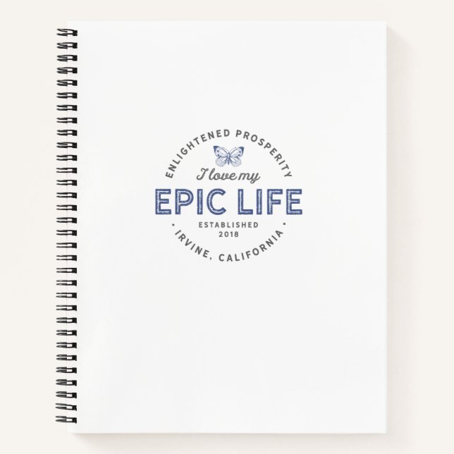 I Liebe My Epic Life Notebook Notizbuch (Vorderseite)