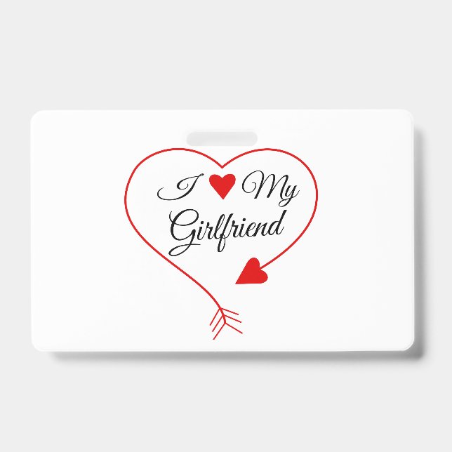 " I Liebe my friend " Ausweis (Vorderseite)