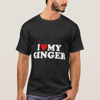 I Liebe My Ginger Redhead - Red Heart T - Shirt