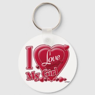 I Liebe My Girl red - heart Schlüsselanhänger