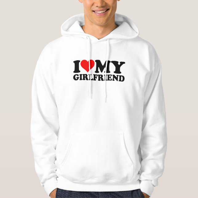 I Liebe My Girlfriend 1WH1 Hoodie (Vorderseite)