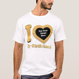 I Liebe My Girlfriend 2023 Custom Valentine T - Sh T-Shirt