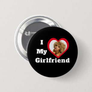I Liebe My Girlfriend Bae Personalisiertes Foto Button