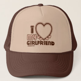 I Liebe My Girlfriend Custom Trucker Hat Truckerkappe