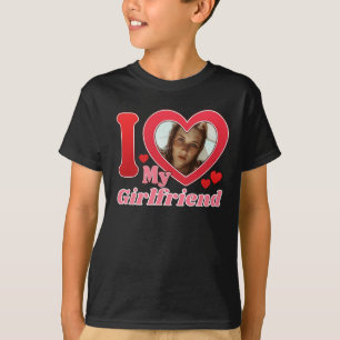 I Liebe My Girlfriend Ehefrau Ehemann Foto T-Shirt