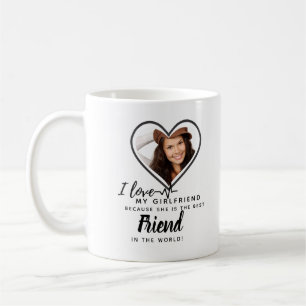 I Liebe My Girlfriend FOTO BEST FREUND Geschenk Ka Kaffeetasse