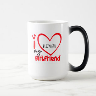 I Liebe My Girlfriend Foto Geschenk Kaffee Tasse