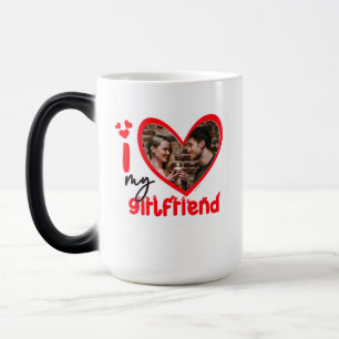 I Liebe My Girlfriend Foto Geschenk Kaffee Tasse