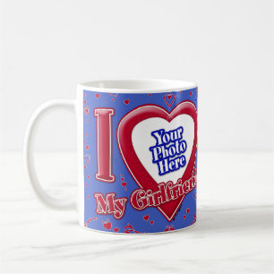 I Liebe My Girlfriend Foto Red Hearts Deep Royal B Kaffeetasse