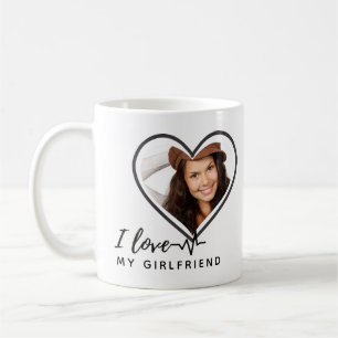 I Liebe My Girlfriend FOTO TEXT Personalisierte Ge Kaffeetasse