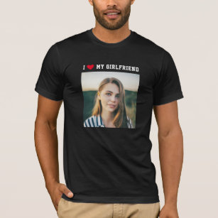 I Liebe My Girlfriend Sporty Minimalistisch Niedli T-Shirt