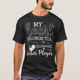 I Liebe My Gitarre Player Handball Ehefrau Gift Va T-Shirt