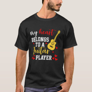 I Liebe My Guitar Player Ehefrau Paare BESTE FREUN T-Shirt