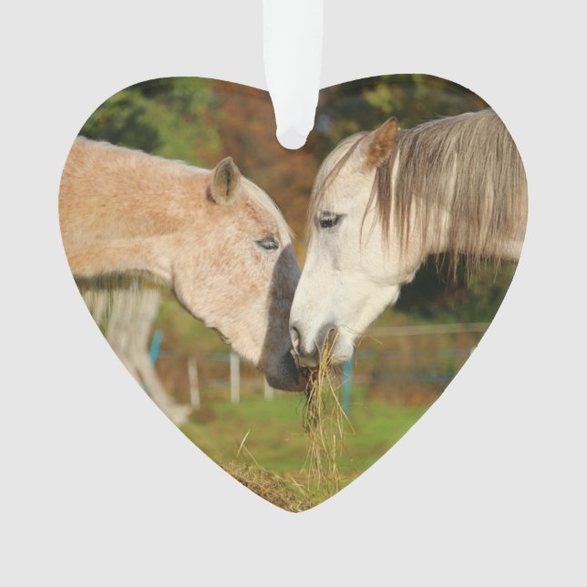 "I Liebe My Horses" Weihnachtsschmuck Ornament (Vorderseite)