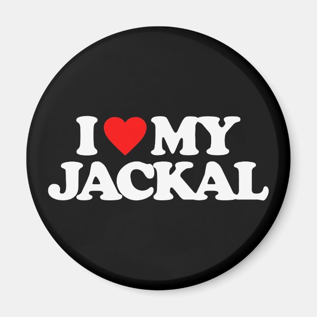 I LIEBE MY JACKAL MAGNET (Vorne)