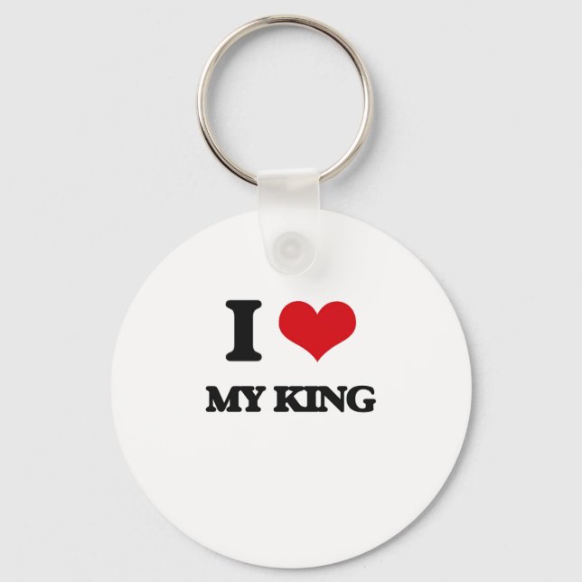 I Liebe My King Schlüsselanhänger (Vorderseite)