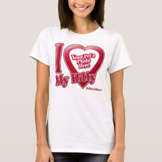 I Liebe My Kitty - Foto T-Shirt