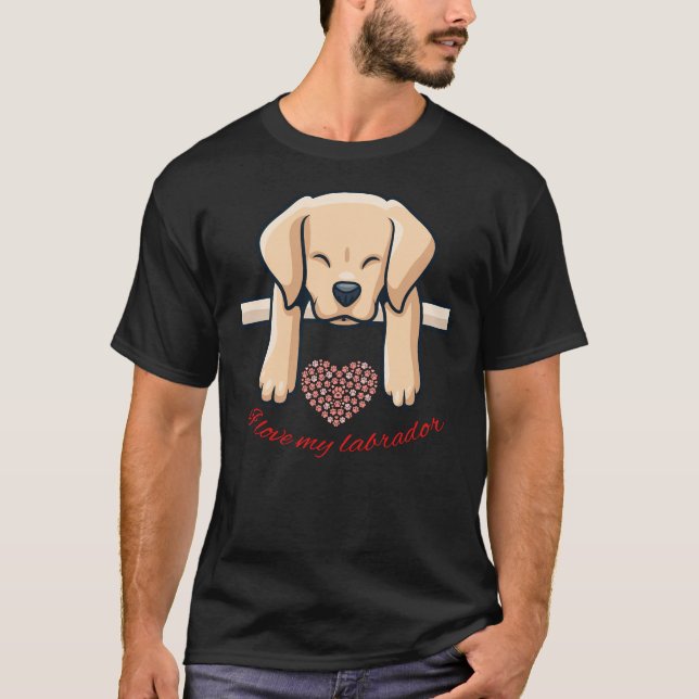 I Liebe My Labrador 62 T-Shirt (Vorderseite)