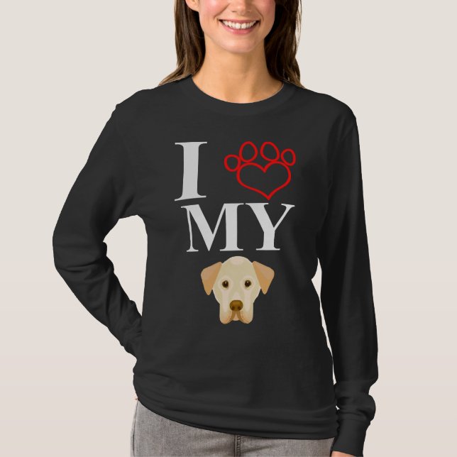 I Liebe My Labrador 63 T-Shirt (Vorderseite)