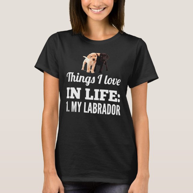 I Liebe My Labrador 64 T-Shirt (Vorderseite)