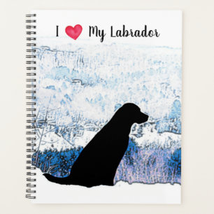 I Liebe My Labrador - Black Dog - Black Lab Planer