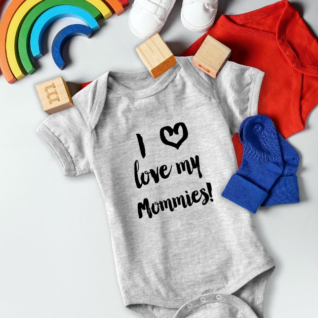 I Liebe My Mommies Baby Jersey Shirt (Von Creator hochgeladen)