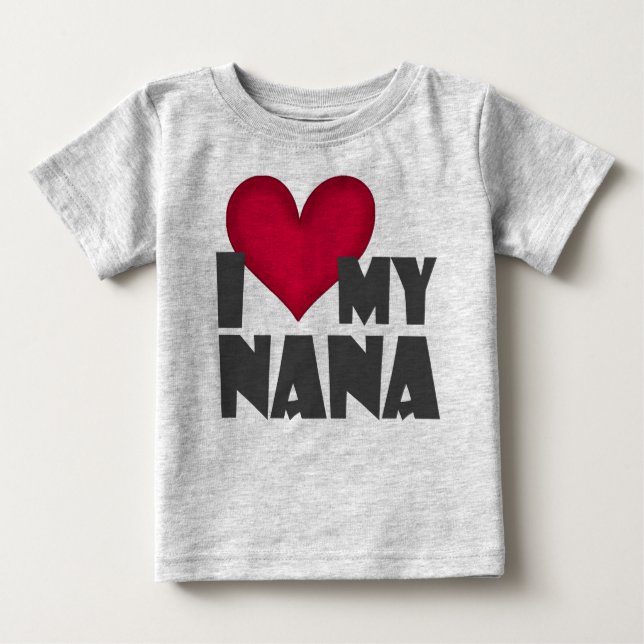 "I Liebe my Nana" Säugling Strampler (Vorderseite)