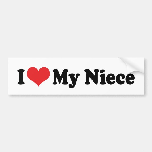 I Liebe My Niece Autoaufkleber (Vorne)