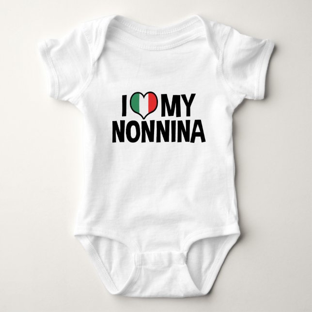 I Liebe My Nonnina Baby Strampler (Vorderseite)