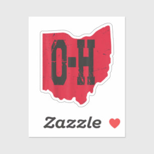 I Liebe My Ohio Zuhause Script Ohio Buckeye Staat Aufkleber